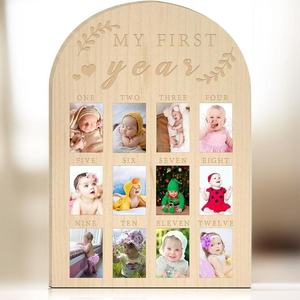 Personnalisation de motifs personnalisés Tableau photo d'étape de croissance annuelle pour enfants Jalon de comparaison de croissance pour enfants - Product Image 5