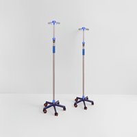 Vente en gros de supports d'infusion en acier inoxydable à bas prix, support à bouteilles mobile en fonte, support d'infusion pour hôpital, tige IV