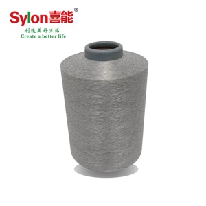 Nhà Máy bán hàng trực tiếp dẫn điện Composite interlaced sợi trắng Polyester dty + dẫn điện Filament - Product Image 2