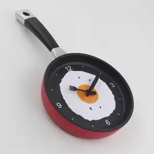 Lelyi креативные пластиковые столовые приборы в виде яйца кухонные настенные часы декоративная сковорода настенные часы