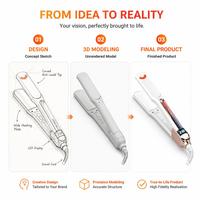 Lisseur de cheveux Torlin Hair Solon Styler multi-températures MCH 15M, chauffe rapide 140C-230C, fonction ionique infrarouge lointain, lisseur professionnel