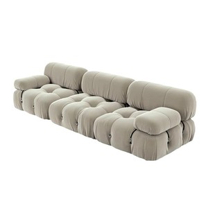 Sofá reclinable moderno nórdico barato, conjunto de muebles modulares para sala de estar con sofá Seccional de tela en forma de L Mall Villa - Product Image 6