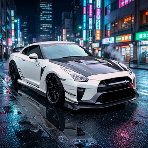 Ailerons avant en fibre de carbone style VER pour Nissan GT-R R35 2017-2019 - Product Image 3