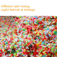 Papier Confetti Multicolore Biodégradable en Vrac (1 kg) – Papier de Soie Arc-en-ciel Lumineux et Non Tachant pour Décoration d'Événements et Loisirs Créatifs