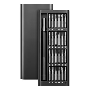 Chton Kawataku <b>Precision</b> <b>Screwdriver</b> <b>Set</b> 24 In 1 Aluminum Case Magnetic Household Repair Tool For Mobile Phone Glasses - Product Image 3
