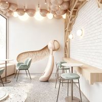Vitrine de présentation de crèmes glacées, yaourts, jus et bubble tea avec éclairage LED, haute qualité, moderne, écologique, sur mesure pour les commerces