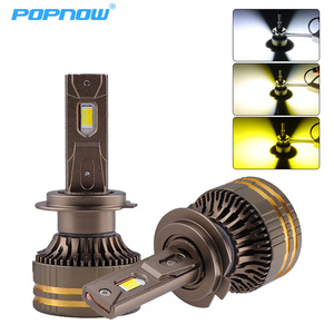 หลอดไฟหน้ารถยนต์ LED 3 สี ขาว เหลือง รุ่น H1 H3 9005 9006 H11 H4 H7 หลอดไฟ LED สำหรับรถยนต์ - Product Image 1