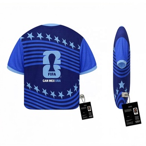 Cojín con Forma de Camiseta de la Copa <span class=keywords><strong>Mundial</strong></span> <span class=keywords><strong>FIFA</strong></span> 2026, Azul con Estrellas y Rayas, Suave y Acogedor para Sofá, Cojín Decorativo para Fanáticos del Fútbol - Product Image 2