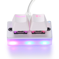 Claviers de jeu Motospeed K2 blanc OSU à commutation à chaud, 2 touches, filaires, rétroéclairage RVB, clavier mécanique programmable, interrupteurs rouges et bruns