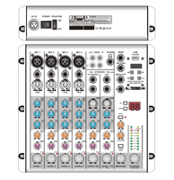 Console de mixage professionnelle à 8 canaux avec MP3