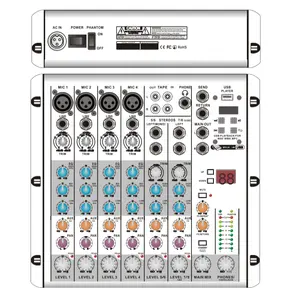 Mp3 ile profesyonel 8 kanal karıştırma konsolu