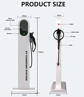 Borne de recharge EV au sol, puissance de sortie 12 kW, courant 48 A, certifiée NACS TUV, pour parkings commerciaux