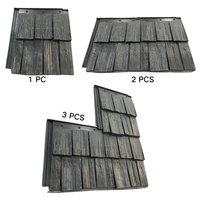 Tuiles de toiture en bois composite Sangobuild, matériau de toiture durable en cèdre synthétique recyclé pour villa
