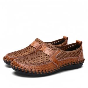 2025 hommes décontracté été pleine taille sans lacet extérieur maille <span class=keywords><strong>sandales</strong></span> respirant grande taille chaussures - Product Image 2