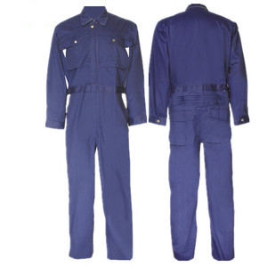 Work <strong>Overalls</strong> Reflective Strips Cotton Poly Coverall <strong>Waterproof</strong> Oil Resistant Flame Retardant Factory Farm Safety Work Uniform - Product Image 6