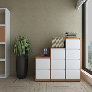 Morgie — stockage vertical à 4 tiroirs, personnalisé, tout en métal, meubles de bureau, en acier, armoire de remplissage - Product Image 1