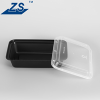 Boîtes de préparation des repas à emporter, boîte à lunch en plastique, contenant à emporter, récipient à emporter, compatible micro-ondes pour la maison, la cuisine, le restaurant