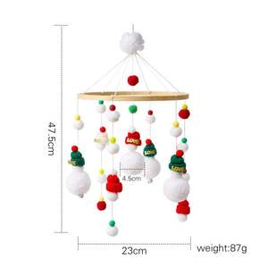 Cloches <span class=keywords><strong>de</strong></span> lit <span class=keywords><strong>de</strong></span> <span class=keywords><strong>noël</strong></span> jouet nouveau-né bébé poussette apaisante lit suspendu père <span class=keywords><strong>noël</strong></span> hochets cloches <span class=keywords><strong>de</strong></span> lit en bois - Product Image 6