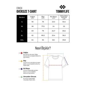 Camiseta Oversize Tommylife para Hombre, 100% Algodón, Estampada, Manga Corta, Corte Jersey, Tallas S M L XL XXL - Product Image 1