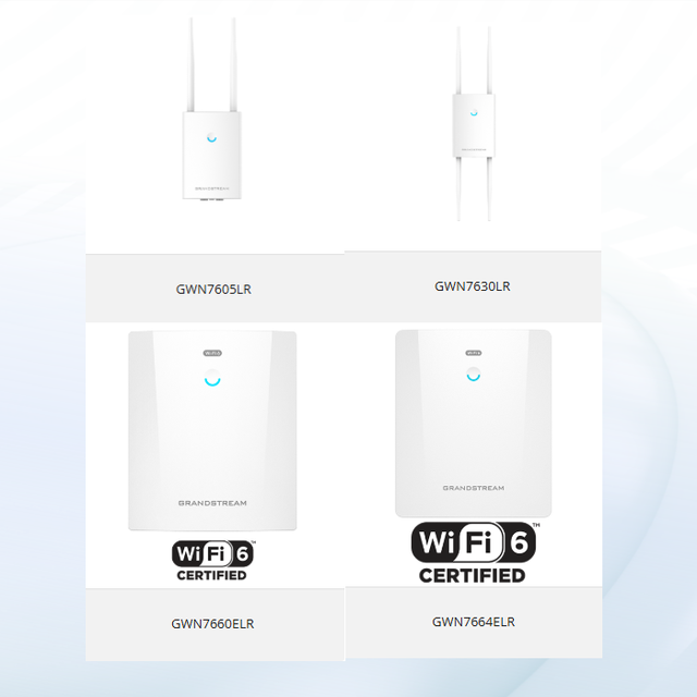 Long-range and Weatherproof Casing Outdoor Wi-Fi Access Point GWN7605LR/GWN7630LR /GWN7660ELR/GWN7664ELR Granstream GWN7605