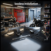 Nouveau support de plaque d'immatriculation pliable 2026 pour moto, universel, réglable, robuste, pour moto de route et tout-terrain