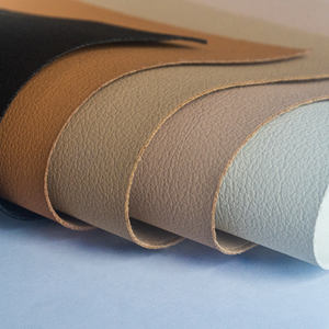 Vente en gros de cuirs artificiels en PU tissu de recyclage de feuilles de cuir en PU souple pour doublure de chaussures - Product Image 2