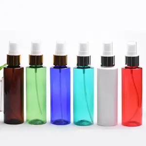 120ml phẳng vai trang điểm nước phun sương chai 4oz rỗng Chai nhựa PET vàng bạc điện hóa nhôm vòi phun