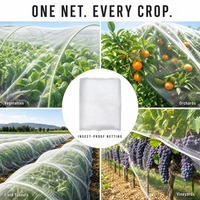 Filet anti-insectes agricole durable, respirant et résistant aux UV pour serre, maille 40, contre les moucherons et les pucerons