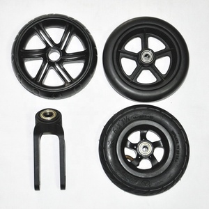 Rodas de PU de 7 Polegadas para Cadeira de Rodas, Rodas Dianteiras - Product Image 3