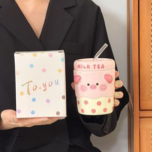 Taza de té de la leche de regalo de cumpleaños de corazón de niña de cerámica para amigos masculinos amantes niños lavavajillas microondas fiesta - Product Image 5