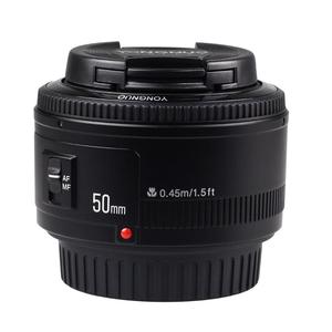Buena lente de <span class=keywords><strong>c</strong></span>ámara YONGNUO YN 50mm F1.8 MF YN50 mm f1.8 <span class=keywords><strong>AF</strong></span> Apertura de lente enfoque automático para <span class=keywords><strong>c</strong></span>ámara Canon D5300 D5200 <span class=keywords><strong>D750</strong></span> D500 DSLR - Product Image 1