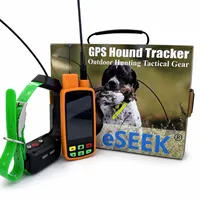 Traceur GPS Eseek pour chiens, localisateur GPS intelligent avec bip pour chien de chasse, grand chien, dispositif tactile, collier tactique avec télécommande