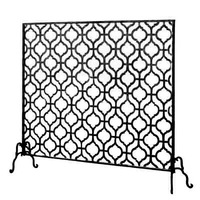 Nouvelle cloison de cheminée en fer forgé de style minimaliste moderne, d'origine chinoise, avec grille en maille pour salon, porte en fer forgé sur mesure