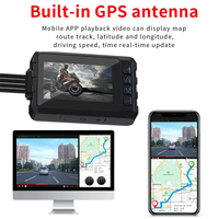 3 pouces double 1080P moto DVR 2 objectif étanche Moto caméra WiFi GPS Dash Cam avant arrière conduite enregistreur vidéo boîte noire