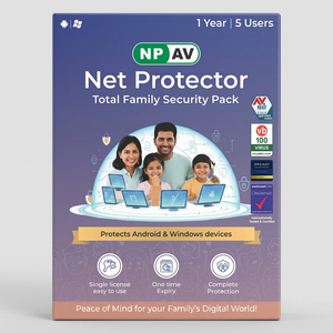 Pack de sécurité familial Net Protector Total, 5 utilisateurs, 1 an, logiciel de sécurité numérique multi-appareils pour la maison et la famille - Product Image 3