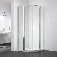 Boîtier de douche poli Double Pivot européen, carré, cador
