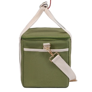 Bolsa Térmica Porta Alimentos, Ecológica, Impermeable, de Lona Verde, para Almacenamiento de Frutas, Portátil - Product Image 4