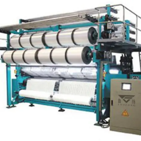 Raschel tekstil makinesi dantel jakarlı Multibar tığ Mini raşel çözgü Curtern örgü makinesi fiyat endonezya sistemi