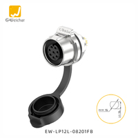 Connecteurs industriels E-Weichat 2-8 broches, fiche aviation mâle/femelle, prise d'alimentation LP12, étanches IP68, 120V/125V 5A