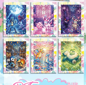 Set di Carte Misteriose Pokémon Anime Peel-Off, Stampa Artistica Giclée, Poster per Arredamento Sala Giochi, Oggetto <span class=keywords><strong>da</strong></span> Collezione, Vendita all'Ingrosso - Product Image 6