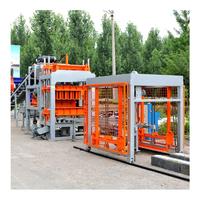 Machine automatique de fabrication de blocs de béton creux emboîtables QT5-15, machine à mouler des briques en ciment avec empileur