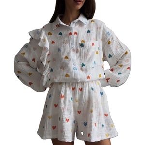 Set di donne carine in due pezzi autunno con volant <span class=keywords><strong>Casual</strong></span> abiti da salotto 2023 abiti da <span class=keywords><strong>donna</strong></span> - Product Image 1