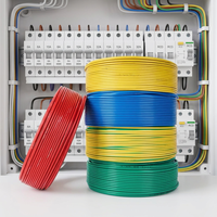 Fil de cuivre souple multibrins BVR, isolé en PVC, flexible, pour câblage électrique résidentiel et commercial