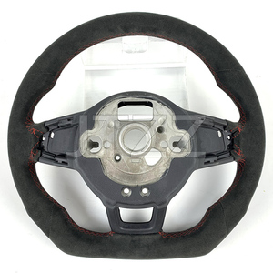 Para Volkswagen <span class=keywords><strong>Golf</strong></span> MK7 <span class=keywords><strong>GTI</strong></span> Tiguan 2015 2016 2018 2019 mejorado Alcantara gamuza volante de fibra de carbono <span class=keywords><strong>interior</strong></span> automotriz - Product Image 6