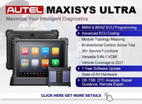 Herramienta de Diagnóstico Profesional para Autos con Sistema Completo Ultra, Programación de ECU, Escáner OBD2/CAN Bidireccional con Doble WiFi, 12V, Garantía de 12 Meses