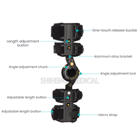 Attelle de coude réglable avec attache en matériau composite pour la protection et la fixation des fractures de l'avant-bras