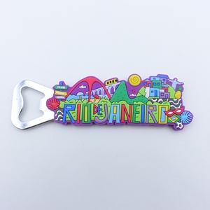 Abridor de Botellas Magnético Promocional Personalizado al por Mayor, Abridor de Botellas de Goma para Cerveza, Recuerdos, Gadgets, Abridor de Botellas de PVC Suave, Imán para Refrigerador - Product Image 3