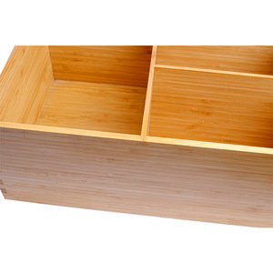 Frutero de bambú de estilo japonés con 3 compartimentos, caja para dulces de boda, caja de almacenamiento para semillas de melón, aperitivos y frutas secas. - Product Image 1