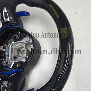 Volant de direction en cuir et fibre de carbone forgée avec LED pour BMW Série 5 F30 F10 F32 F90 F80 F82 F87 - Vente en gros - Product Image 3