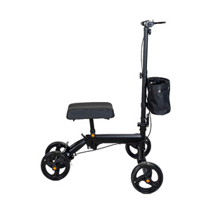 Knee-Assisted Walking Bike Foldable <b>Rollator</b> 70-95cm Height Adjustable With Seat And Basket For Leg Injury Support - Product Image 2